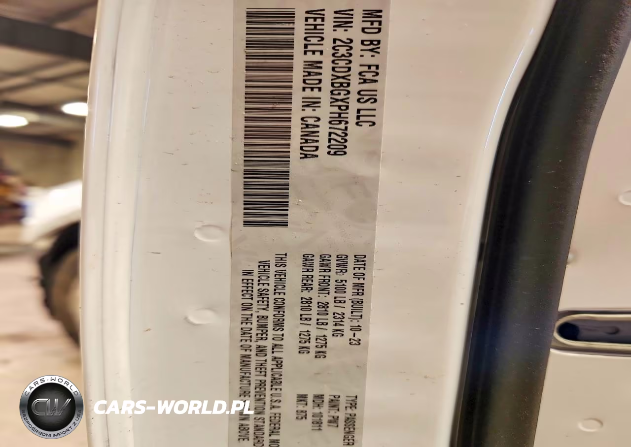 2023 Dodge Charger Sxt VIN:2C3CDXBGXPH672209 - 13