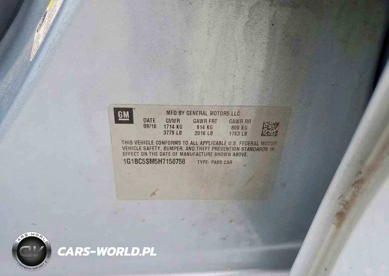 2017 Chevrolet Cruze Ls VIN:1G1BC5SM5H7150758 - 13
