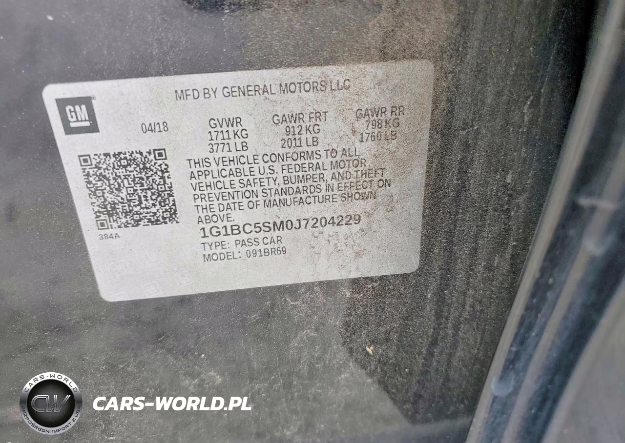 2018 Chevrolet Cruze Ls VIN:1G1BC5SM0J7204229 - 13