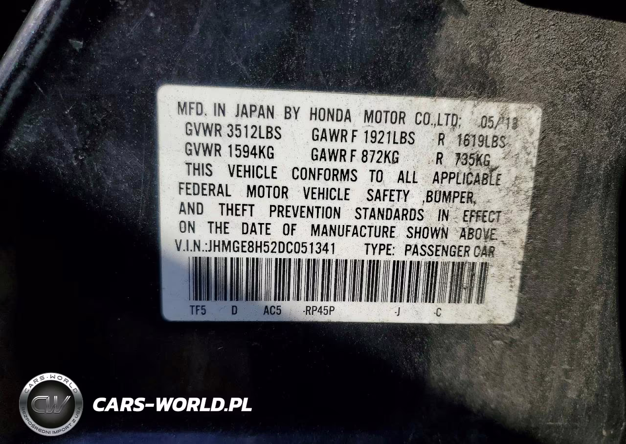 2013 Honda Fit Sport VIN:JHMGE8H52DC051341 - 12