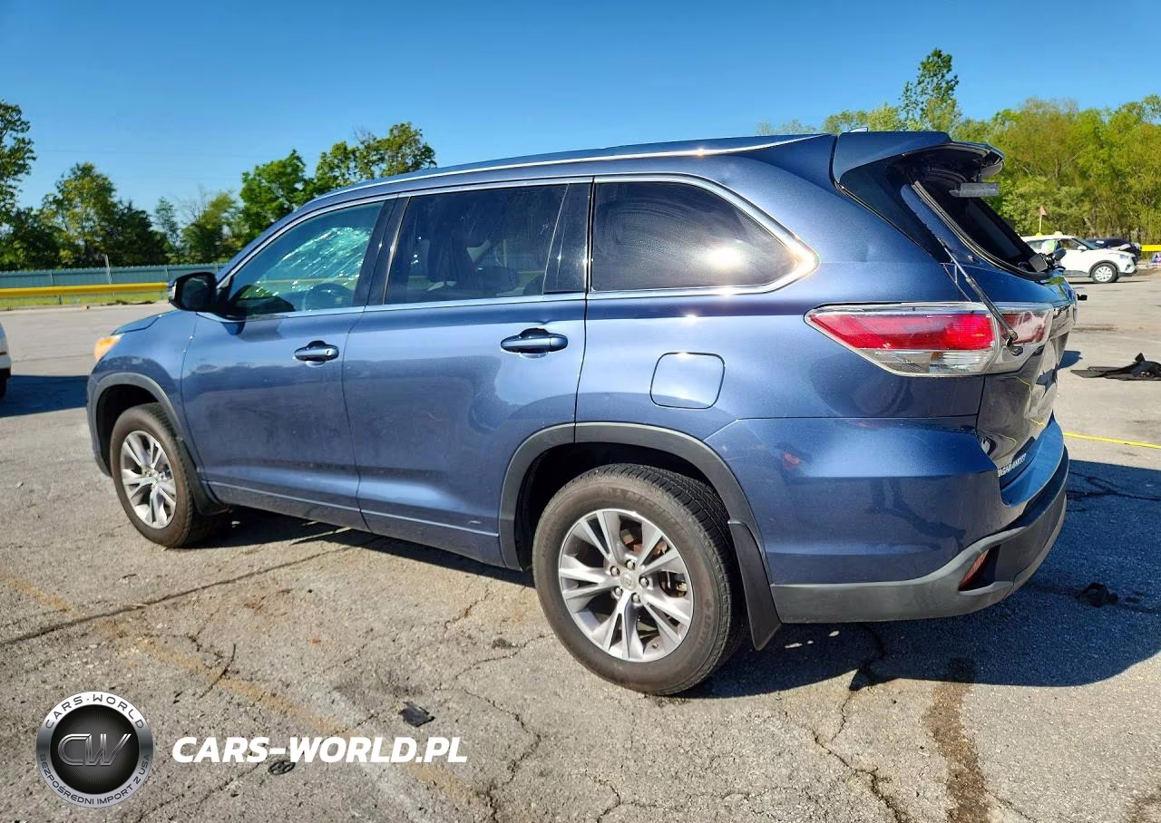 2014 Toyota Highlander Xle VIN:5TDJKRFH5ES018305 - 2
