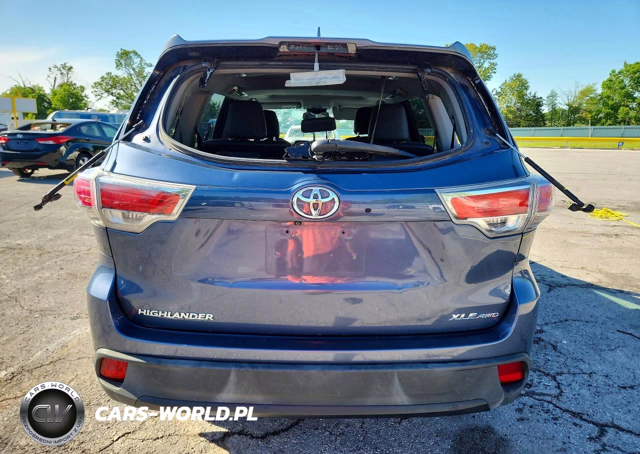 2014 Toyota Highlander Xle VIN:5TDJKRFH5ES018305 - 6