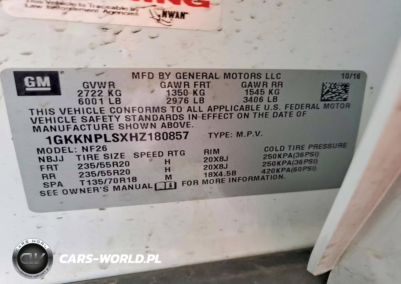 2017 GMC Acadia Denali VIN:1GKKNPLSXHZ180857 - 13