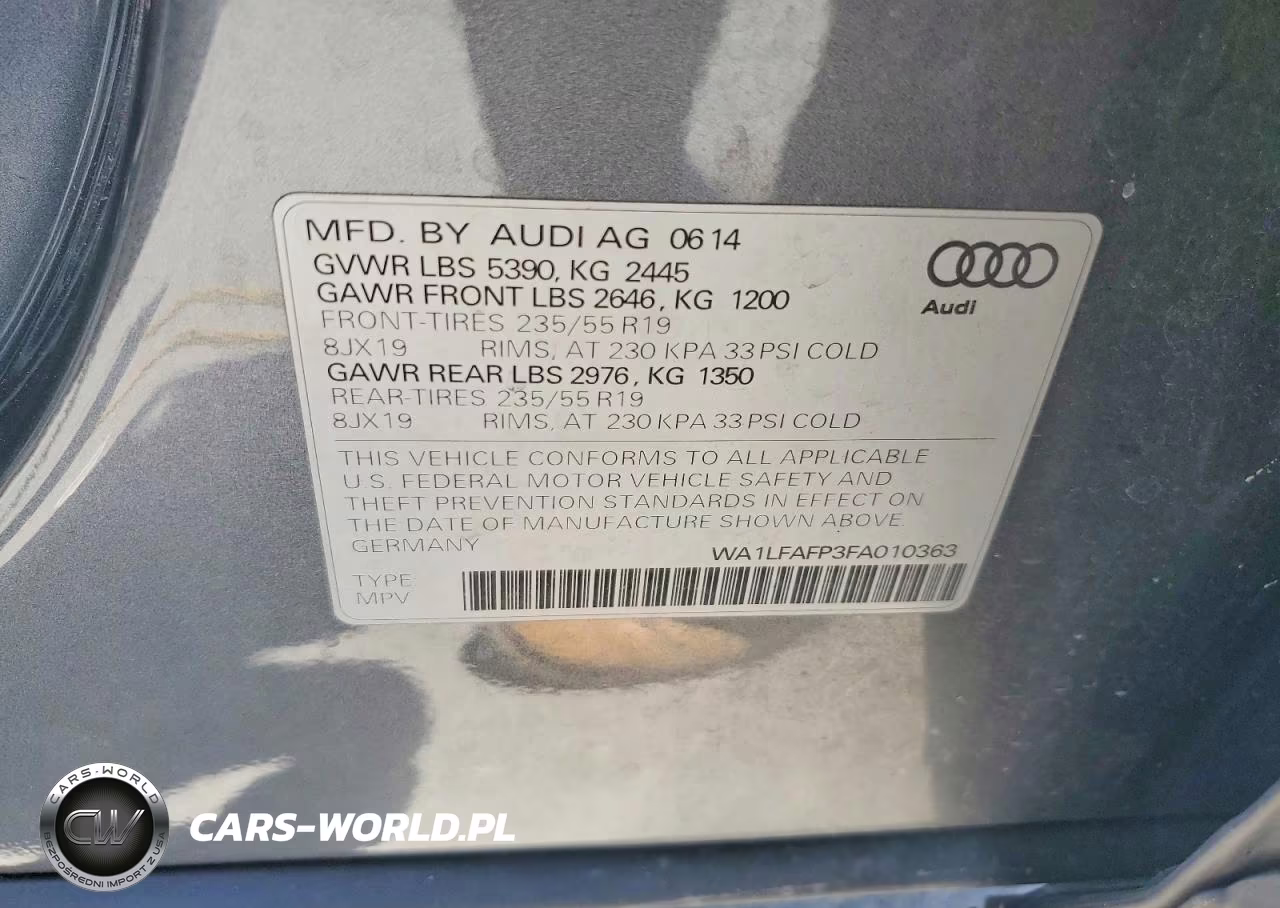 2015 Audi Q5 Premium Plus VIN:WA1LFAFP3FA010363 - 12