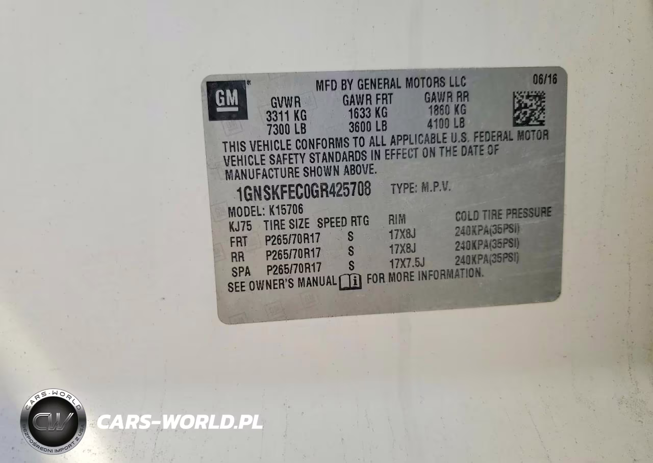 2016 Chevrolet Tahoe Special VIN:1GNSKFEC0GR425708 - 13