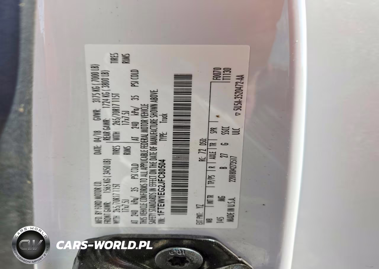 2018 Ford F150 Supercrew VIN:1FTEW1EG2JFC80504 - 12