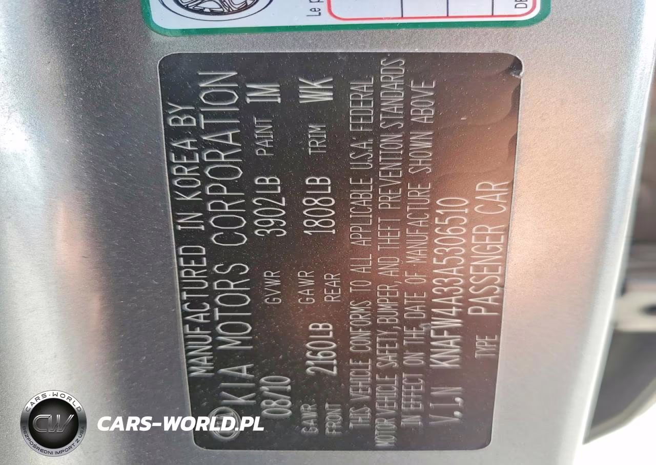 2010 Kia Forte Sx VIN:KNAFW4A33A5306510 - 12