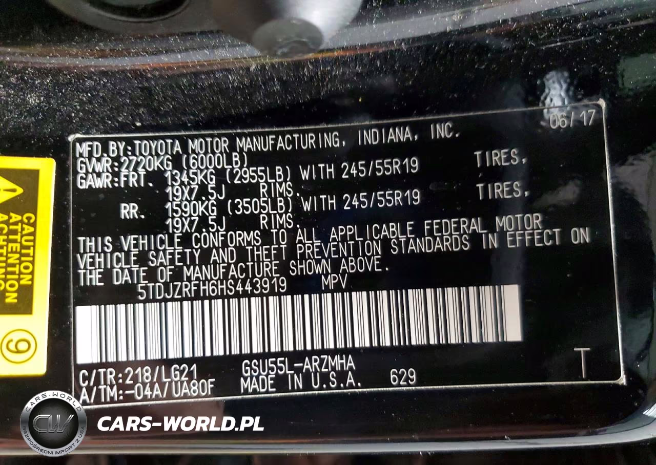 2017 Toyota Highlander Se VIN:5TDJZRFH6HS443919 - 14