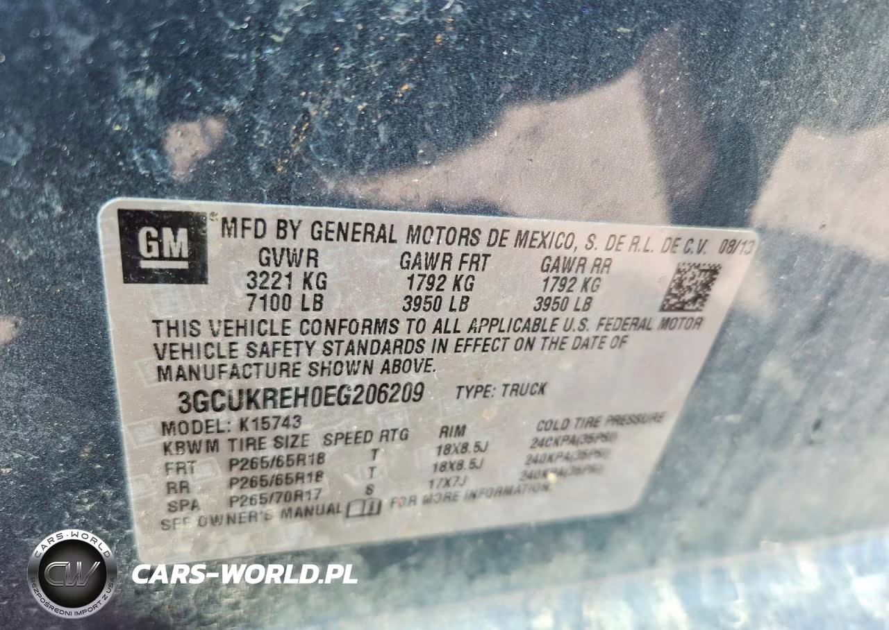 2014 Chevrolet Silverado K1500 Lt VIN:3GCUKREH0EG206209 - 12