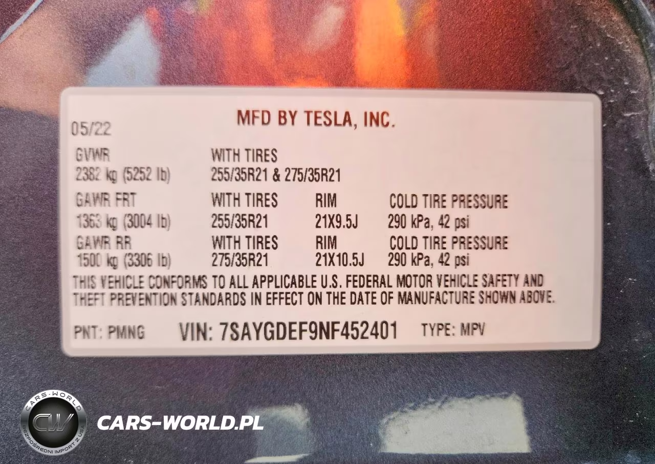 2022 Tesla Model Y VIN:7SAYGDEF9NF452401 - 12