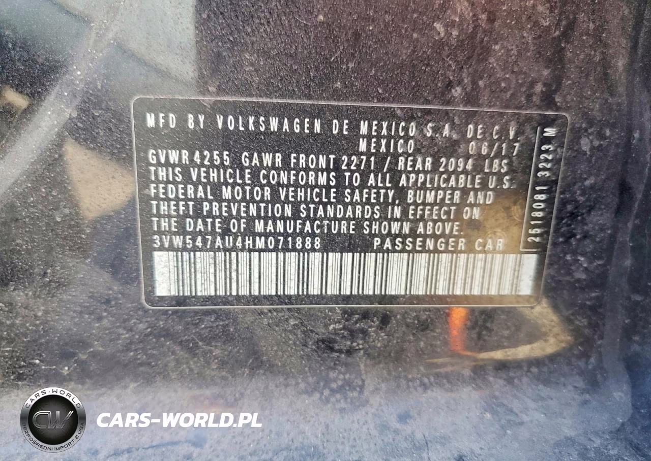 2017 Volkswagen Gti Sport VIN:3VW547AU4HM071888 - 13