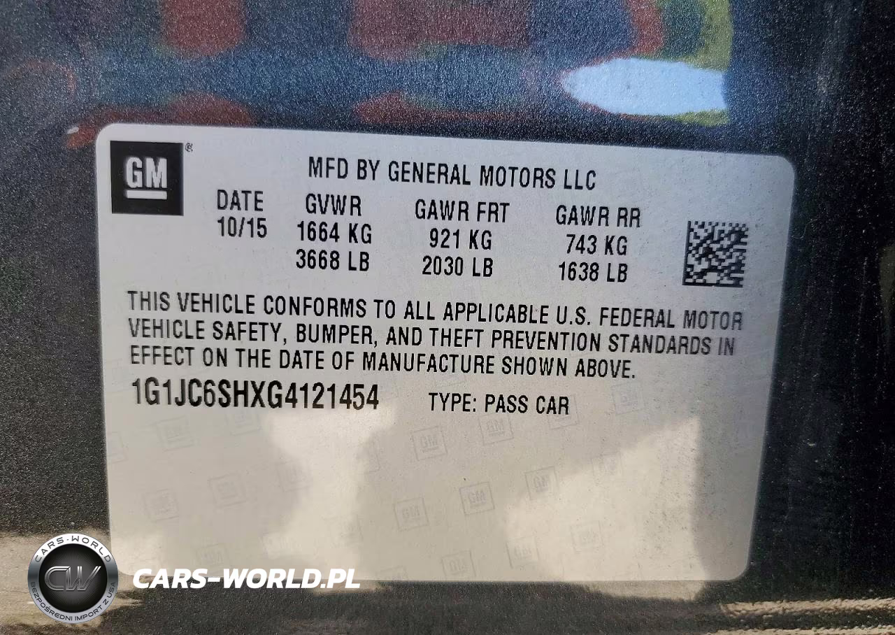 2016 Chevrolet Sonic Lt VIN:1G1JC6SHXG4121454 - 12