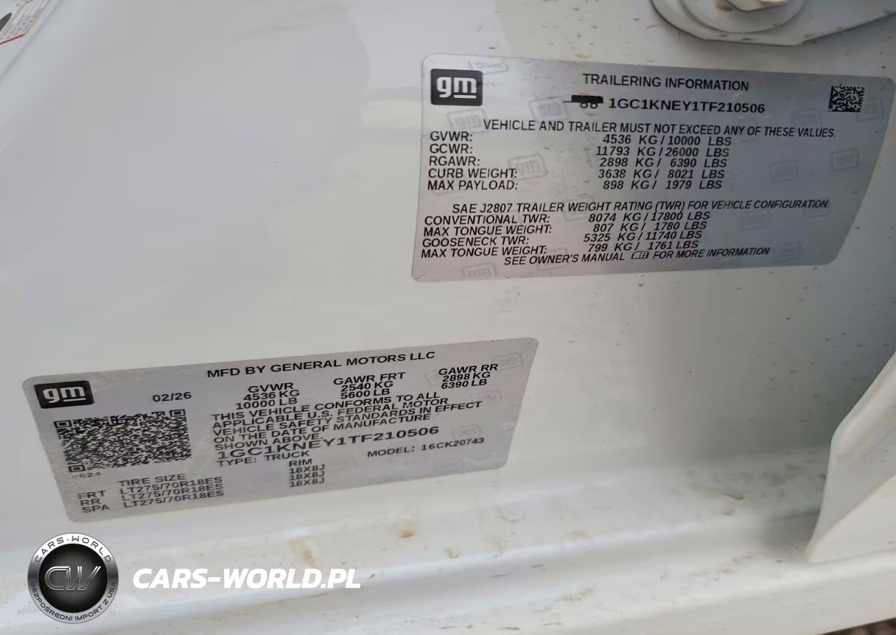 2026 Chevrolet Silverado 2500 Heavy Duty VIN:1GC1KNEY1TF210506 - 12