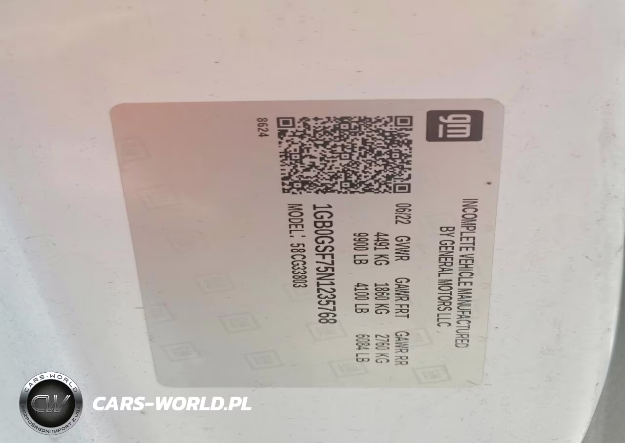2022 Chevrolet Express Delivery Truck VIN:1GB0GSF75N1235768 - 14