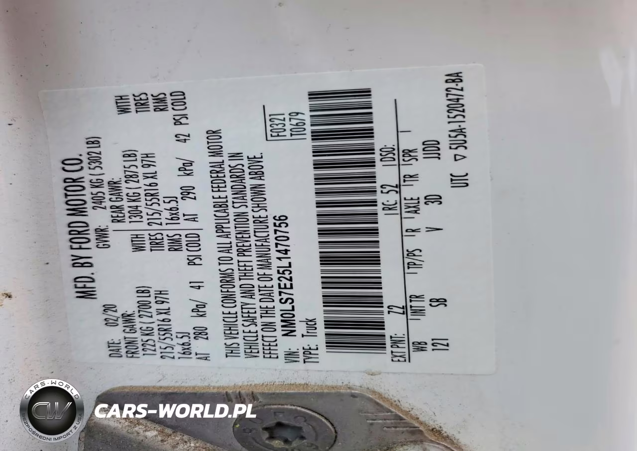 2020 Ford Transit Connect Xl VIN:NM0LS7E25L1470756 - 12