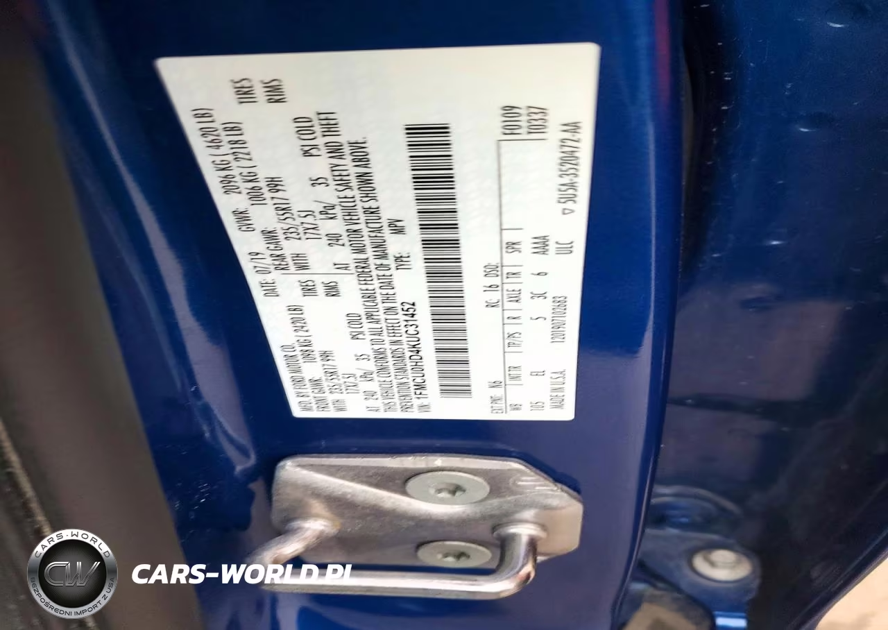 2019 Ford Escape Sel VIN:1FMCU0HD4KUC31452 - 12
