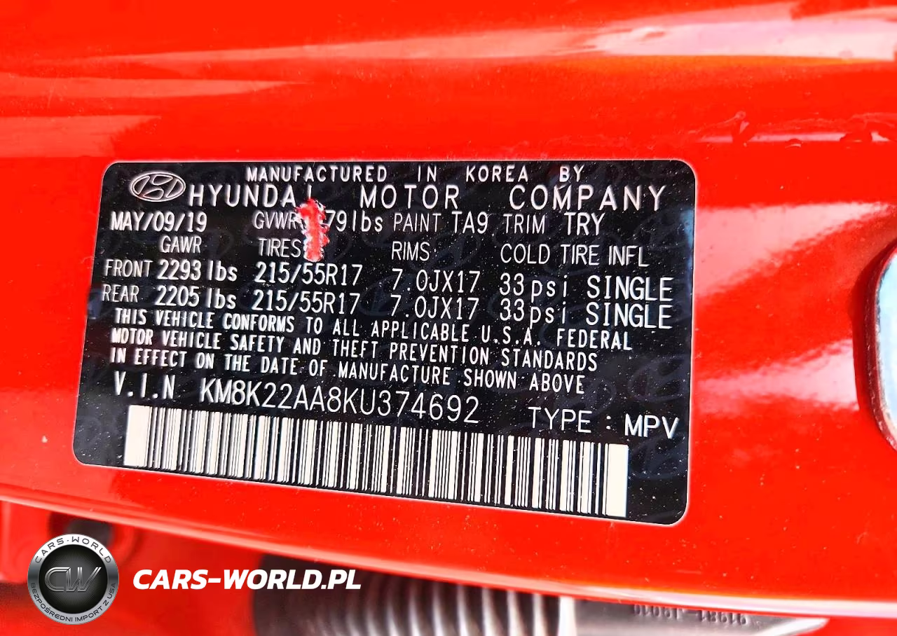 2019 Hyundai Kona VIN:KM8K22AA8KU374692 - 13