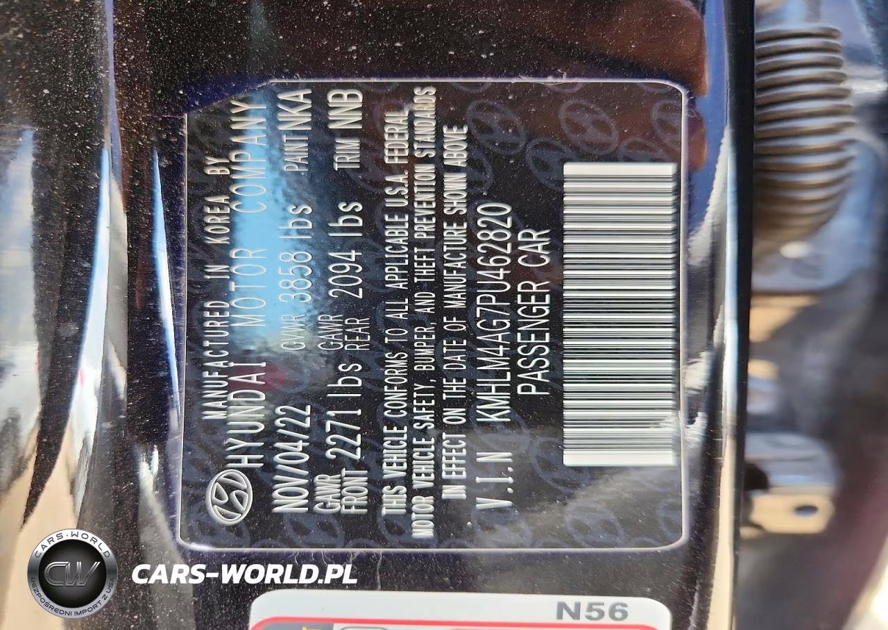 2023 Hyundai Elantra Sel VIN:KMHLM4AG7PU462820 - 12