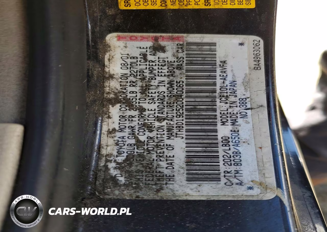 2002 Lexus Is 300 VIN:JTHBD192520040065 - 13
