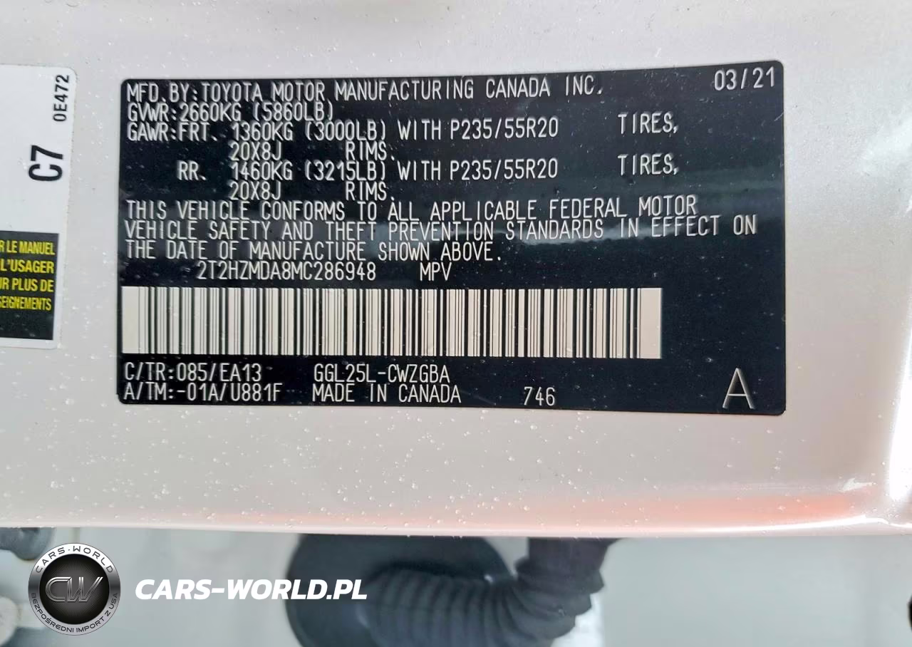 2021 Lexus Rx 350 VIN:2T2HZMDA8MC286948 - 14