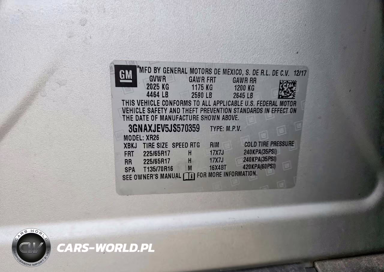 2018 Chevrolet Equinox Lt VIN:3GNAXJEV5JS570359 - 13