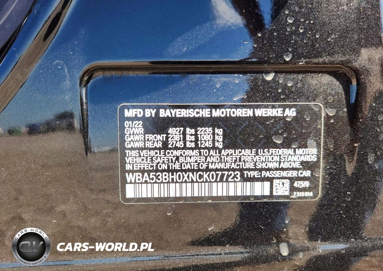 2022 BMW 530 I VIN:WBA53BH0XNCK07723 - 13