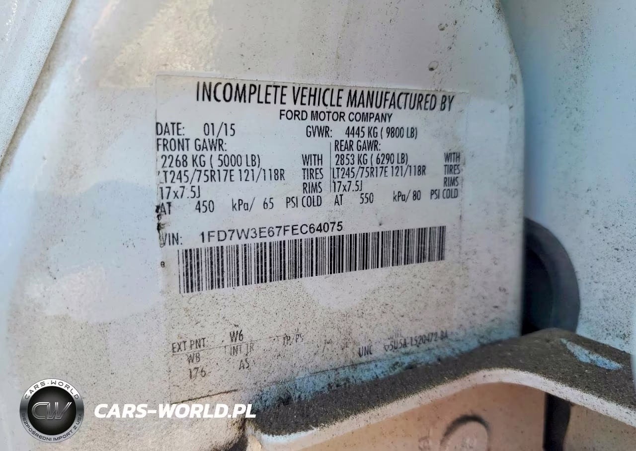 2015 Ford F350 Super Duty VIN:1FD7W3E67FEC64075 - 12