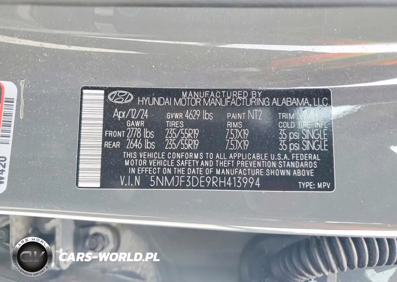 2024 Hyundai Tucson Sel VIN:5NMJF3DE9RH413994 - 14