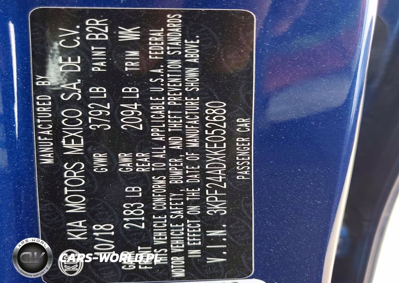 2019 Kia Forte Lxs VIN:3KPF24ADXKE052680 - 12