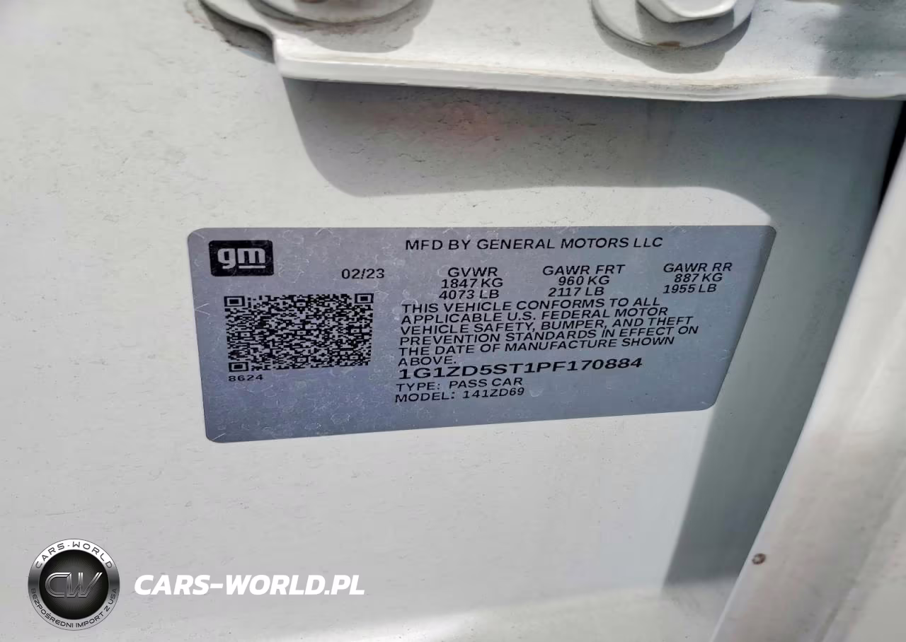 2023 Chevrolet Malibu Lt VIN:1G1ZD5ST1PF170884 - 13