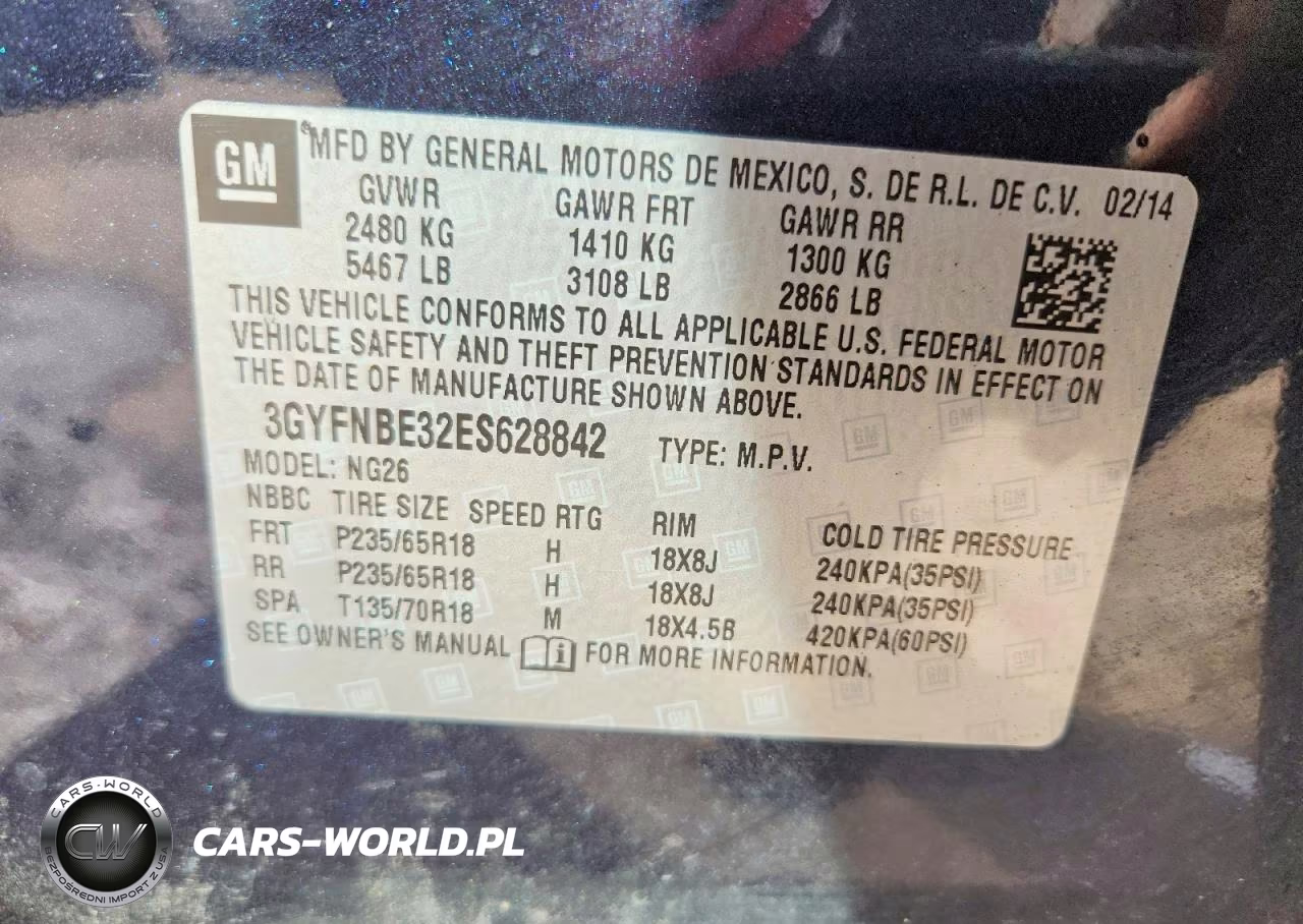 2014 Cadillac Srx Luxury Collection VIN:3GYFNBE32ES628842 - 13