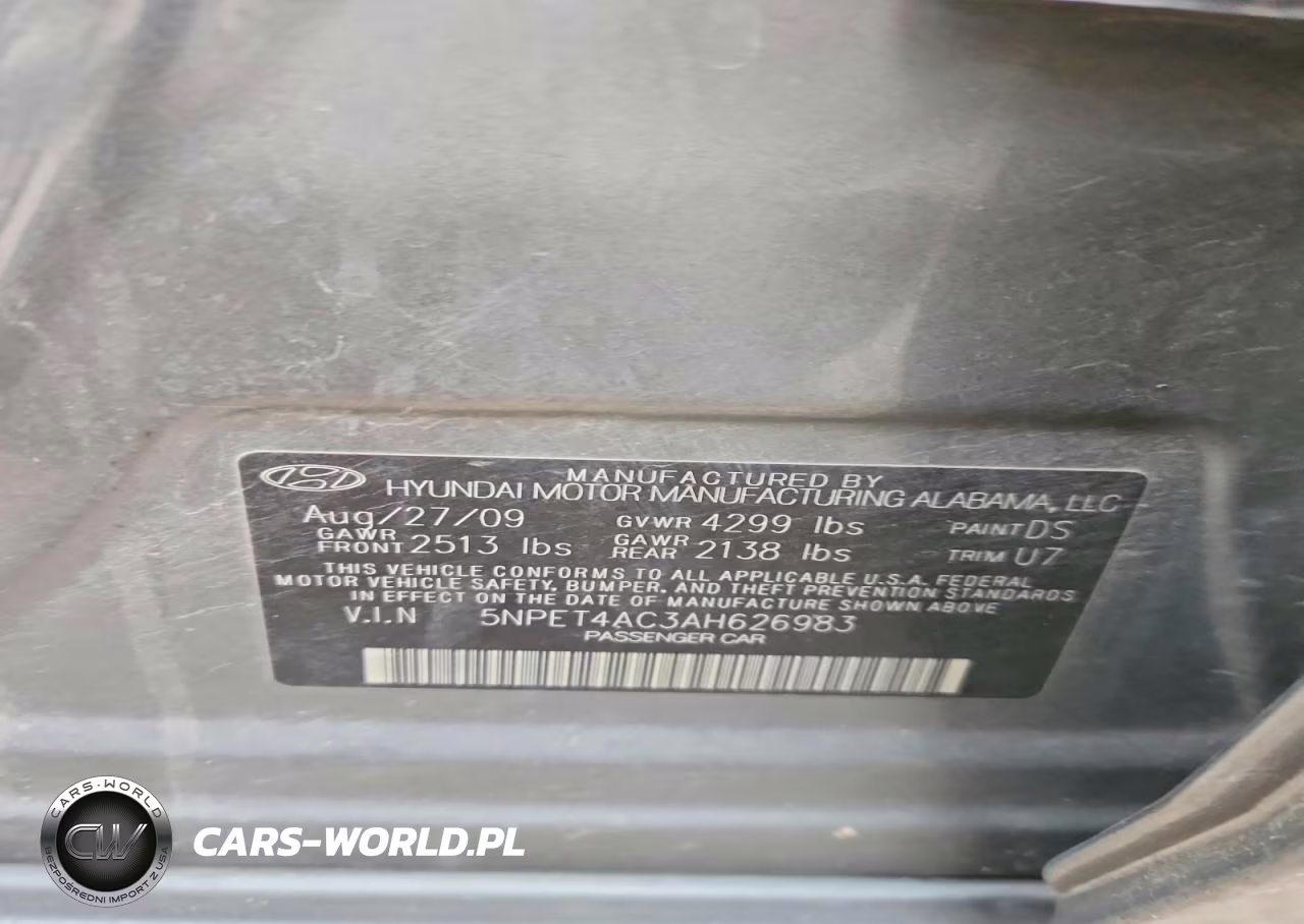 2010 Hyundai Sonata Gls VIN:5NPET4AC3AH626983 - 12