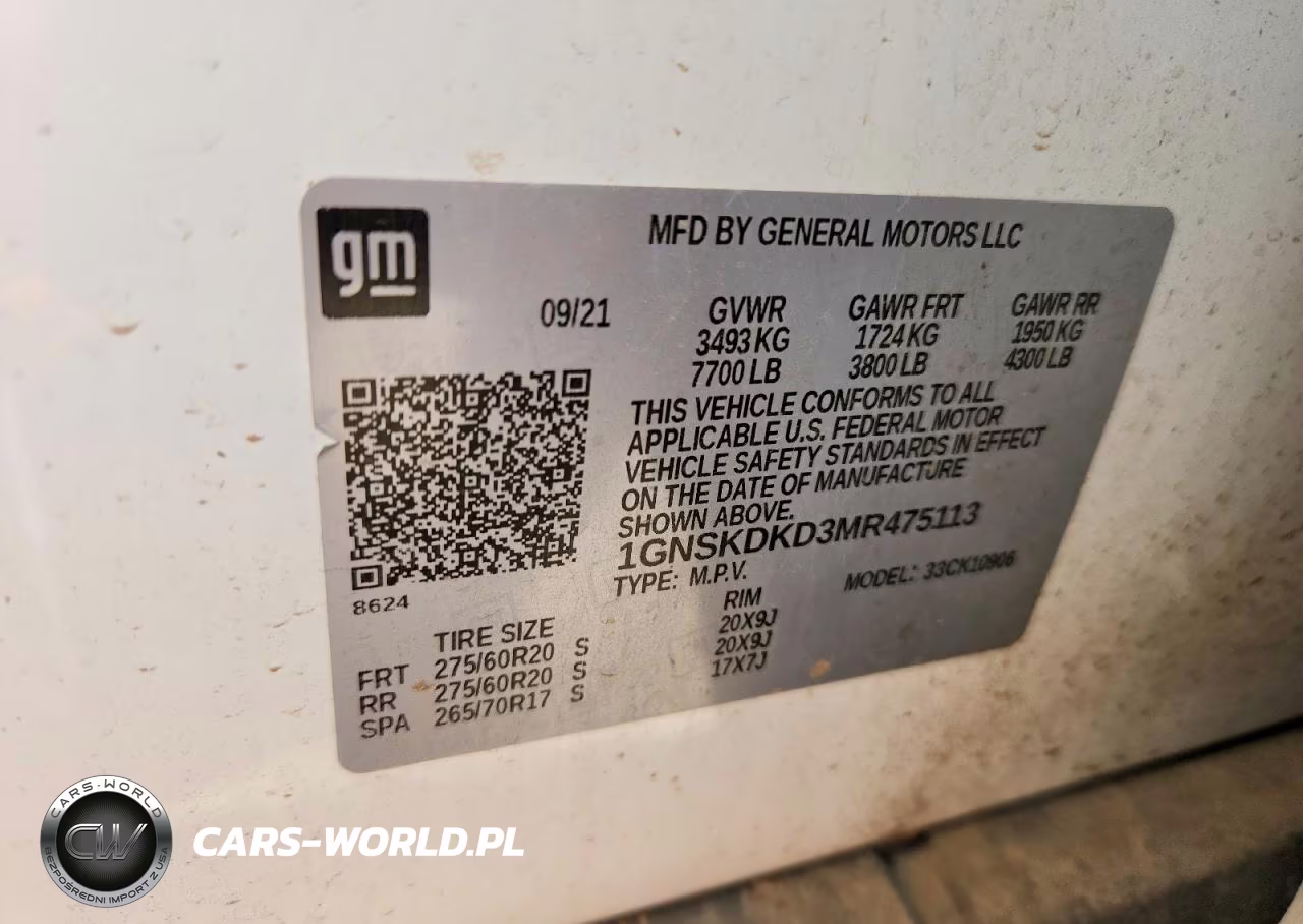 2021 Chevrolet Suburban K1500 Z71 VIN:1GNSKDKD3MR475113 - 13