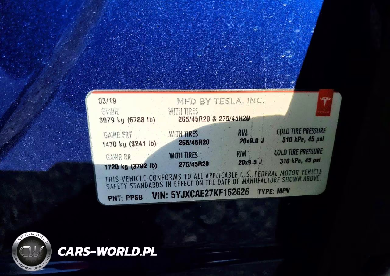 2019 Tesla Model X VIN:5YJXCAE27KF152626 - 13