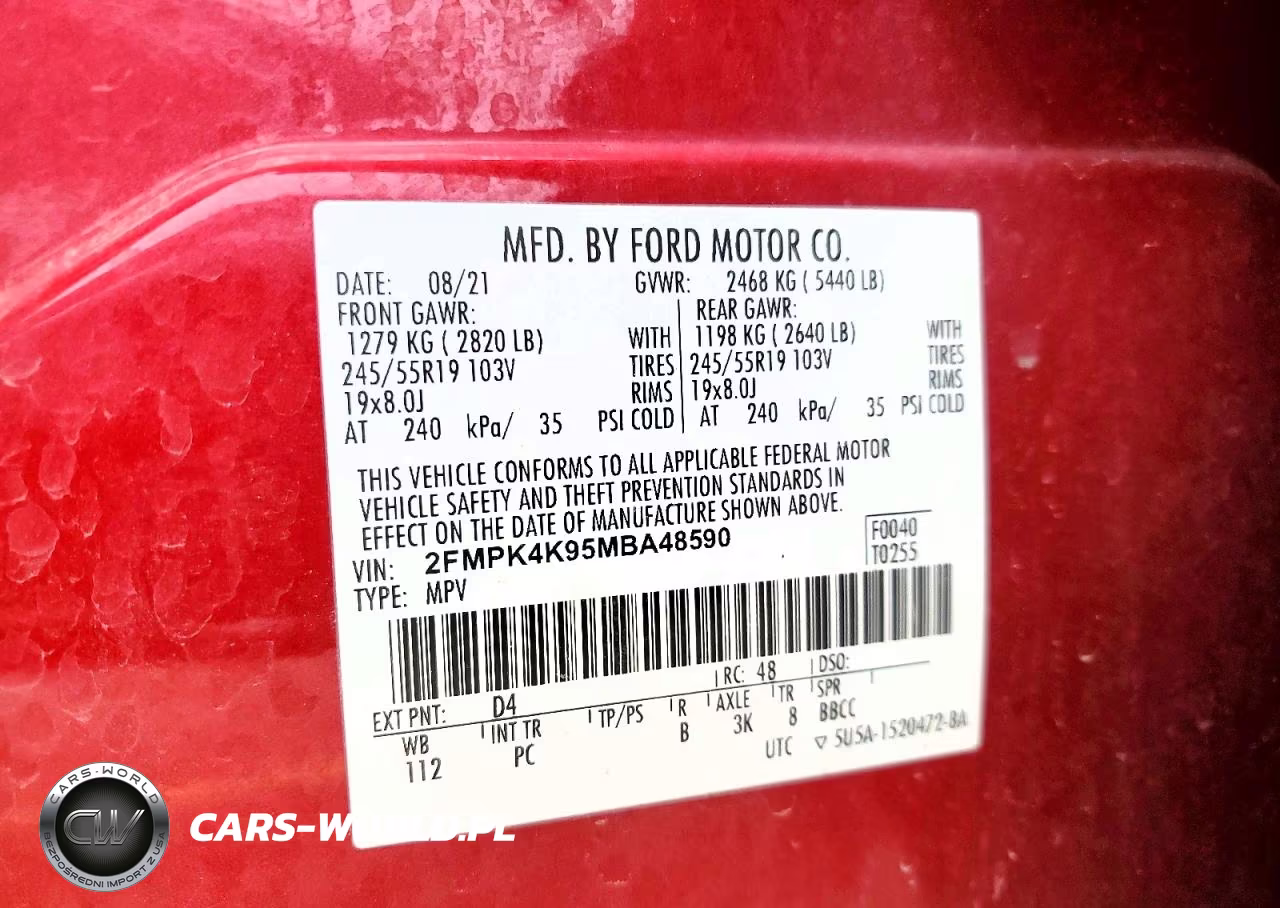 2021 Ford Edge Titanium VIN:2FMPK4K95MBA48590 - 13