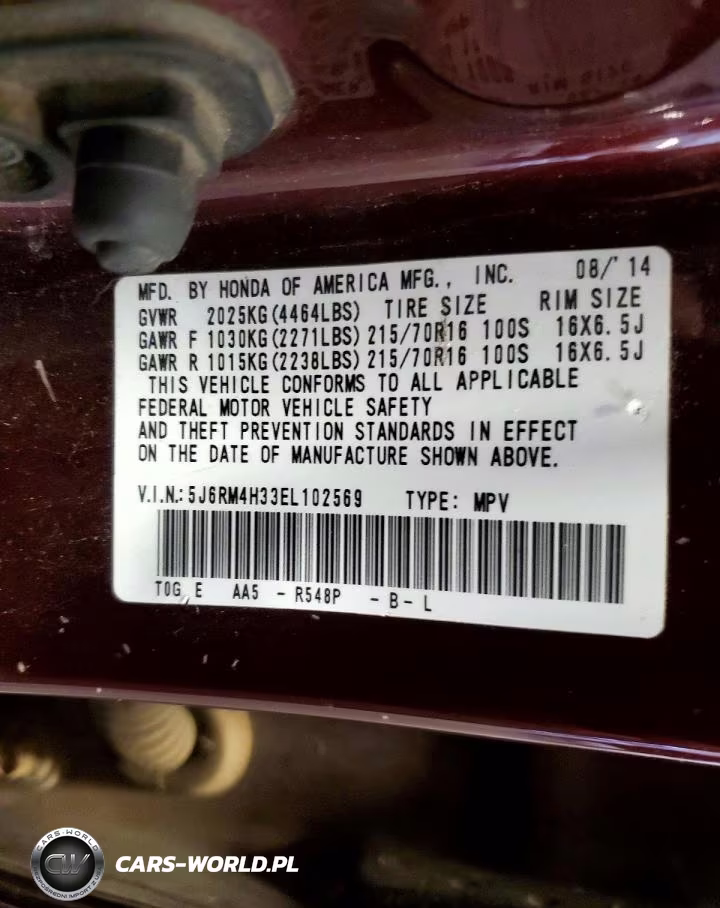 2014 Honda Cr-V Lx VIN:5J6RM4H33EL102569 - 14
