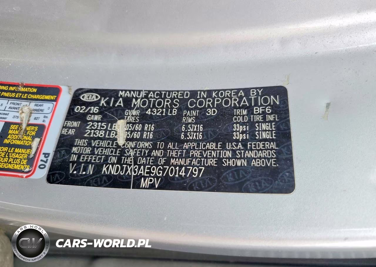 2016 Kia Soul Ev + VIN:KNDJX3AE9G7014797 - 12