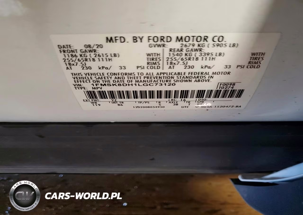 2020 Ford Explorer Xlt VIN:1FMSK8DH1LGC73120 - 14