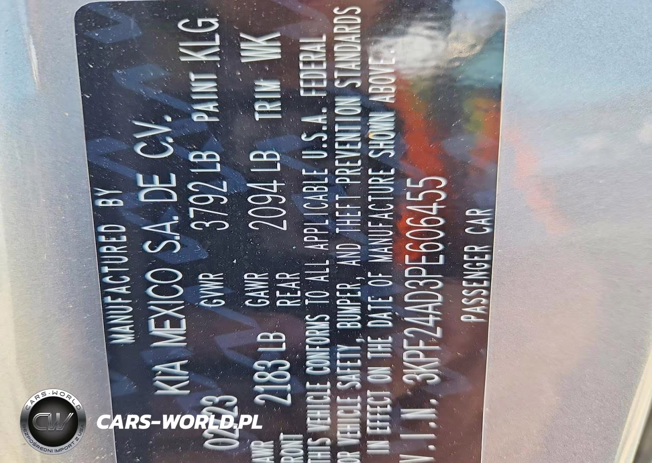2023 Kia Forte Lxs VIN:3KPF24AD3PE606455 - 13