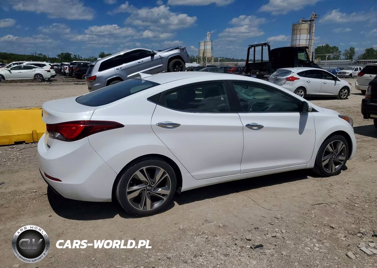 2014 Hyundai Elantra Limited VIN:5NPDH4AE2EH525549 - 3