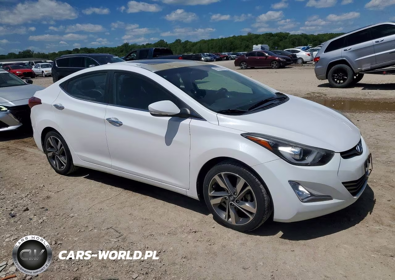 2014 Hyundai Elantra Limited VIN:5NPDH4AE2EH525549 - 4