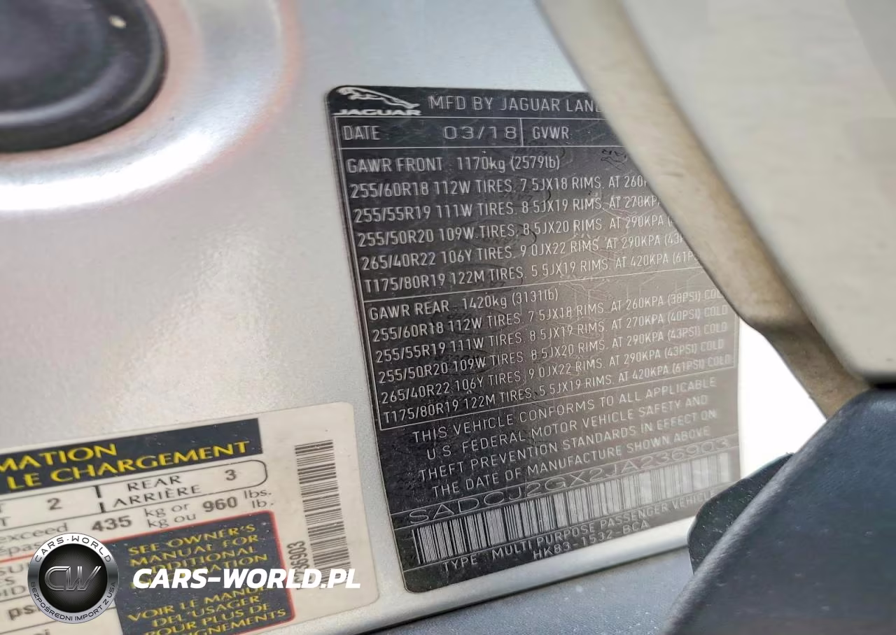 2018 Jaguar F-Pace Premium VIN:SADCJ2GX2JA236903 - 13