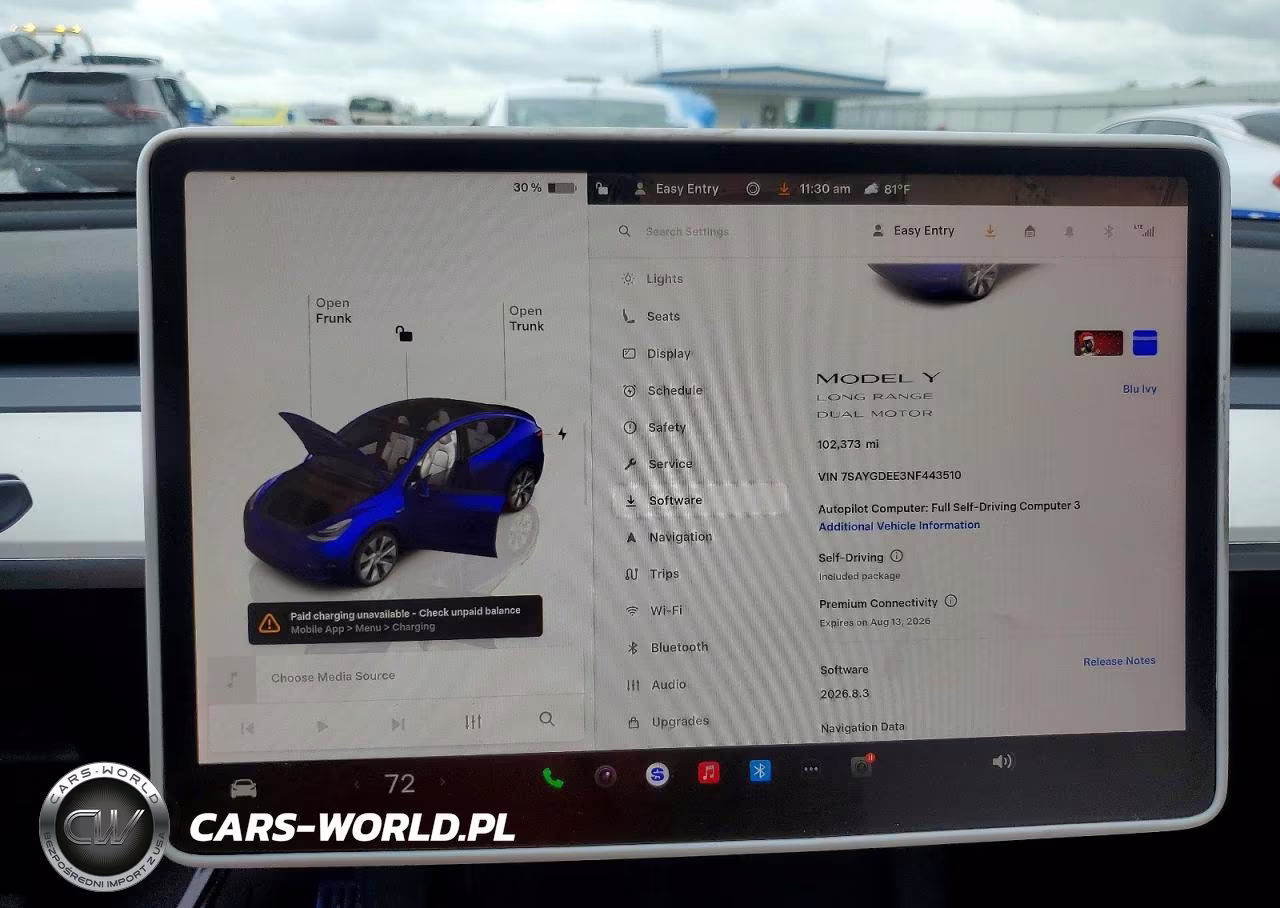 2022 Tesla Model Y VIN:7SAYGDEE3NF443510 - 9