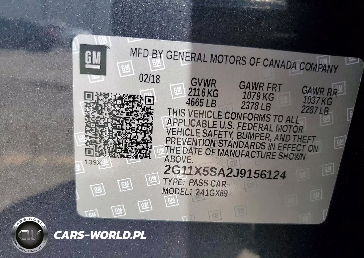 2018 Chevrolet Impala Ls VIN:2G11X5SA2J9156124 - 12