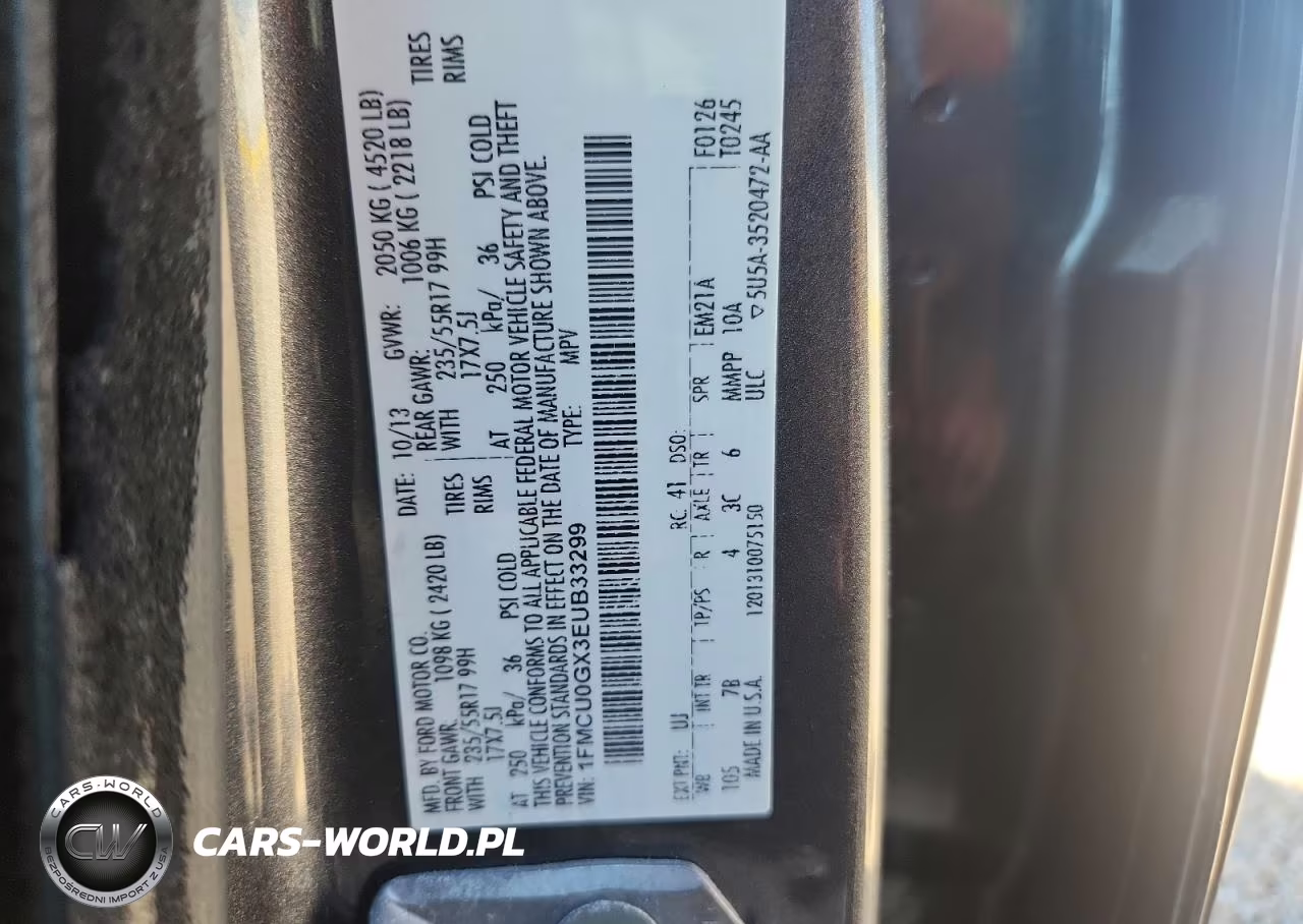 2014 Ford Escape Se VIN:1FMCU0GX3EUB33299 - 13