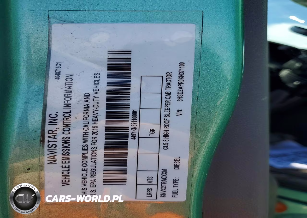 2019 International Lt625 Semi Truck VIN:3HSDZAPR0KN371100 - 10