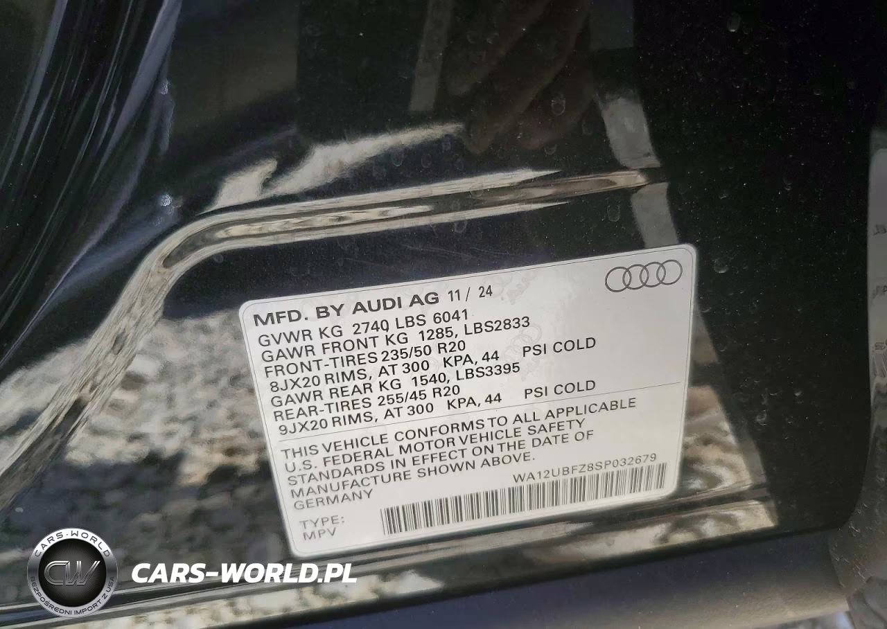 2025 Audi Q4 E-Tron Sportback Premium VIN:WA12UBFZ8SP032679 - 13