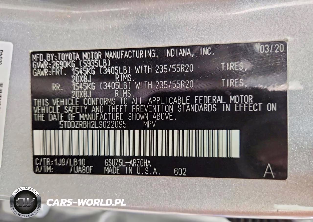 2020 Toyota Highlander Limited VIN:5TDDZRBH2LS022095 - 13