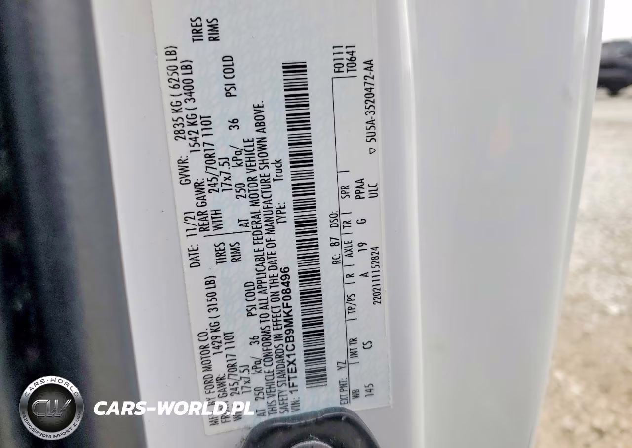 2021 Ford F150 Super Cab VIN:1FTEX1CB9MKF08496 - 13