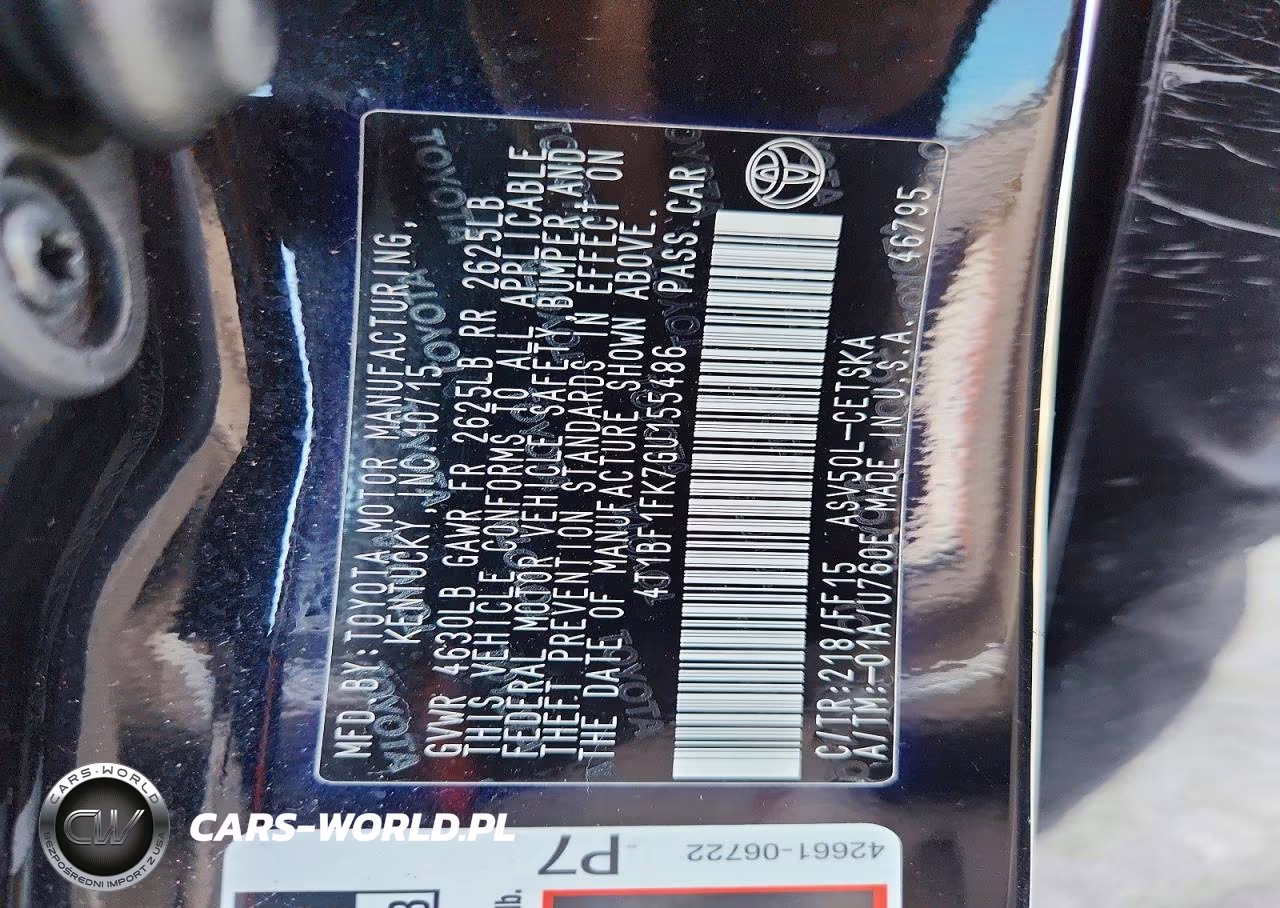 2016 Toyota Camry Se VIN:4T1BF1FK7GU155486 - 12